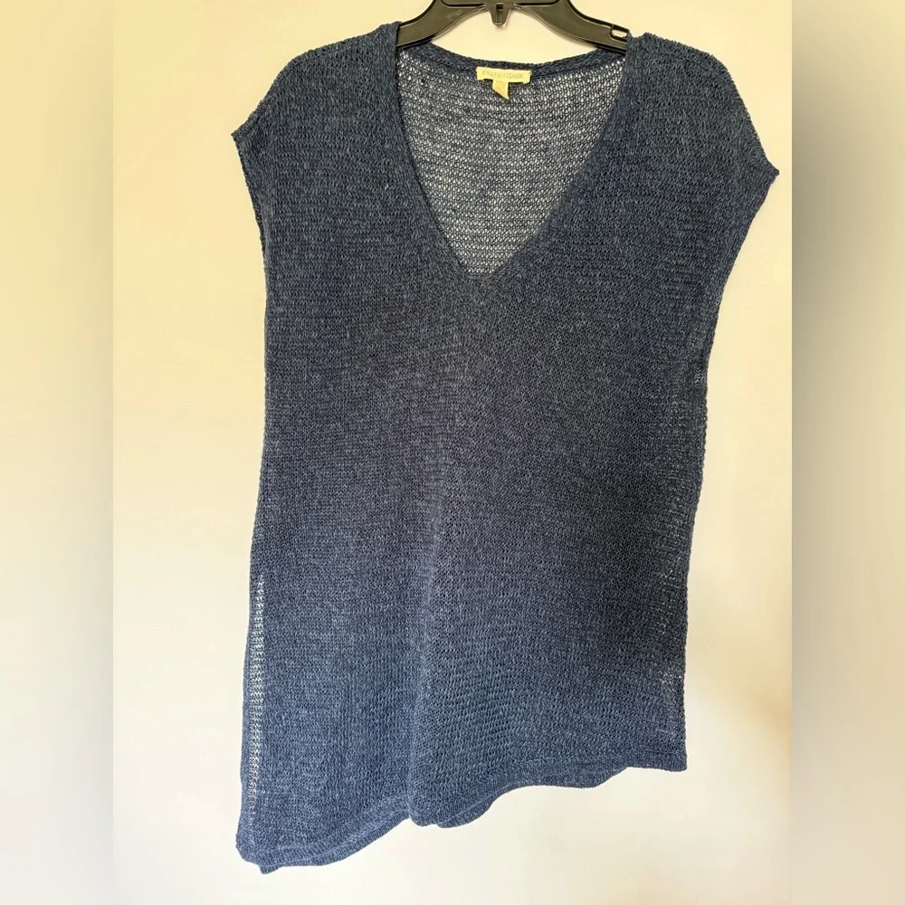 EILEEN FISHER Linen Asymmetrical Sweater - Picture 2 of 7